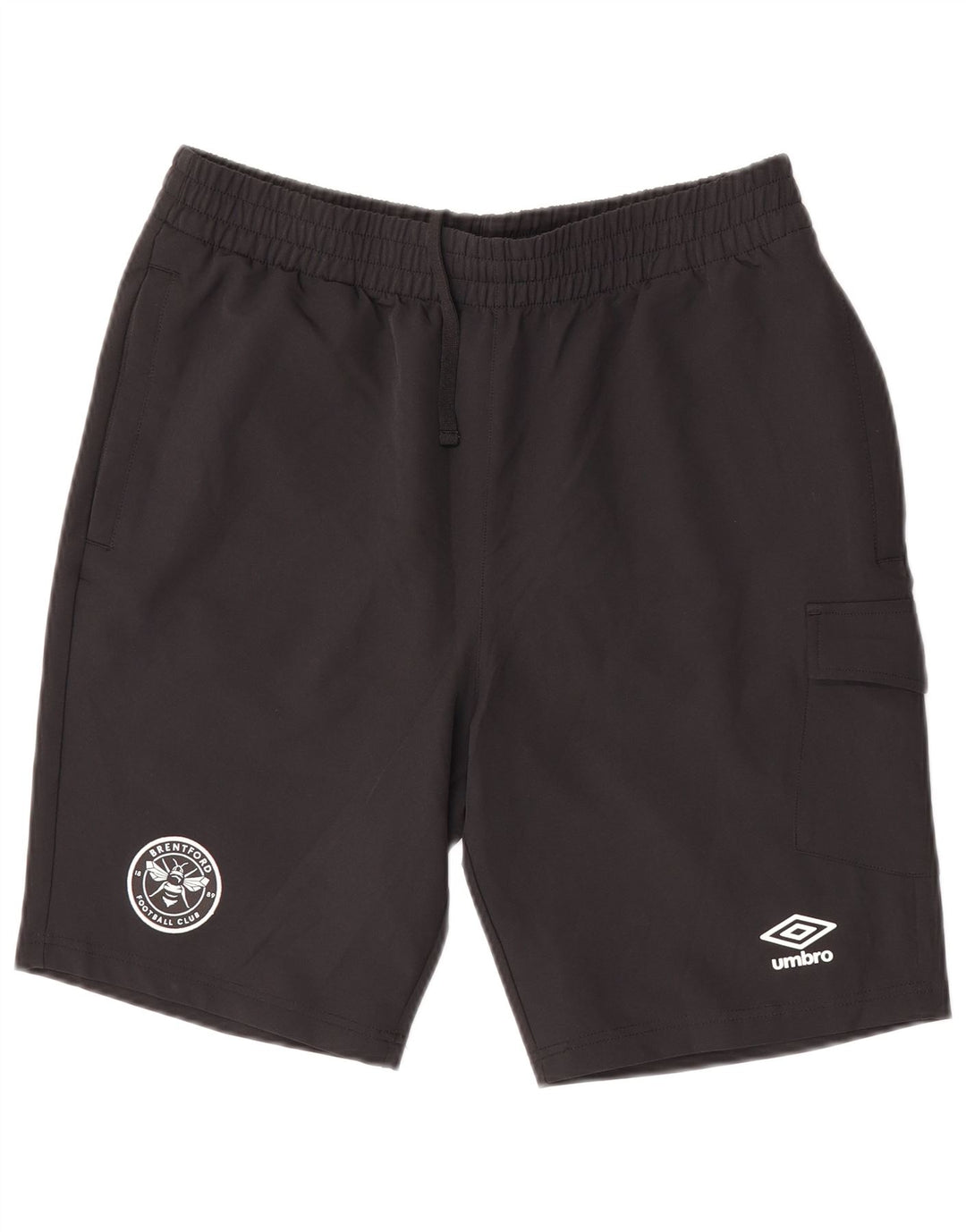 Pantaloni scurți sport Umbro Brentford FC pentru bărbați, poliester mediu negru