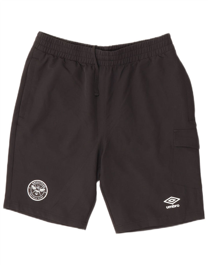 Pantaloni scurți sport Umbro Brentford FC pentru bărbați, poliester mediu negru