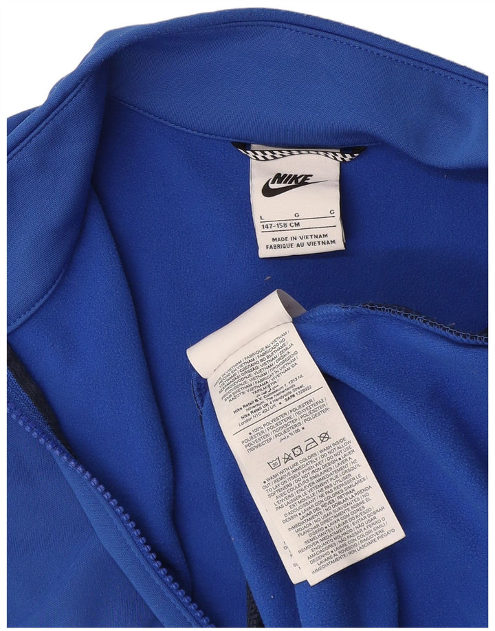 Jachetă de top pentru trening Nike pentru băieți 12-13 ani, mare, bleumarin, color block
