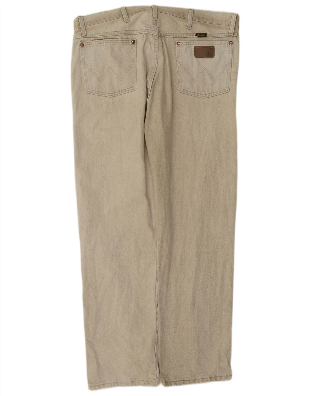 Blugi drepti pentru bărbați Wrangler W38 L32 bumbac bej