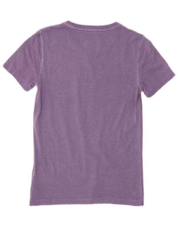 DIESEL Tricou grafic pentru femei Top UK 10 Small Purple Bumbac