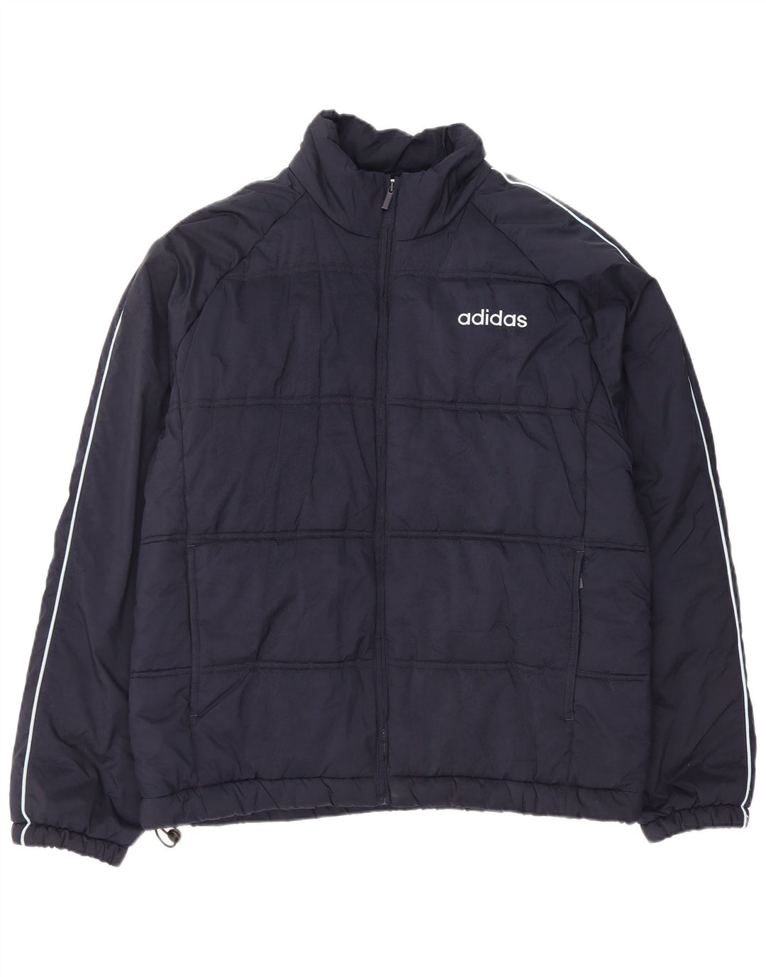 Jachetă căptușită pentru bărbați Adidas UK 42 XL bleumarin poliester