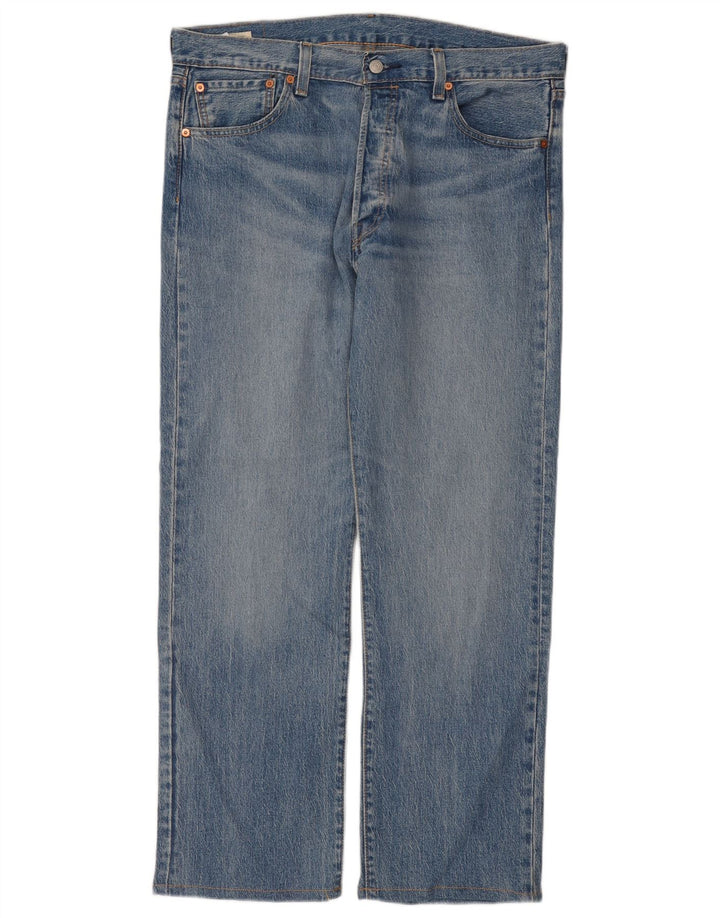 Blugi drepti pentru bărbați Levi's 501 W36 L32 Bumbac albastru