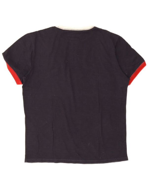 Tricou grafic pentru bărbați Napapijri Top mare din bumbac bleumarin