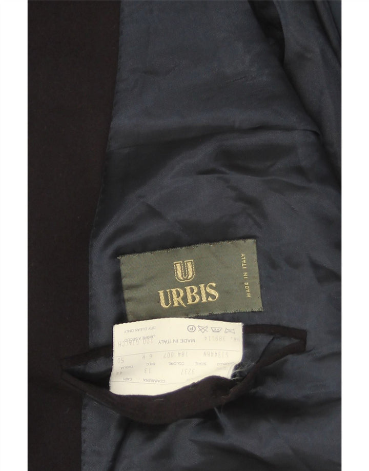 Urbis Jachetă pentru bărbați la două piept IT 50 Lână mare albastru bleumarin