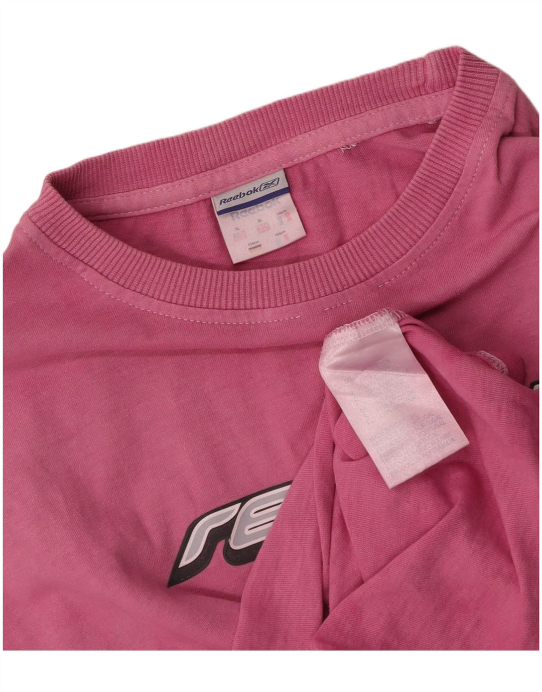 Tricou grafic pentru femei REEBOK Top UK 18 XL bumbac roz