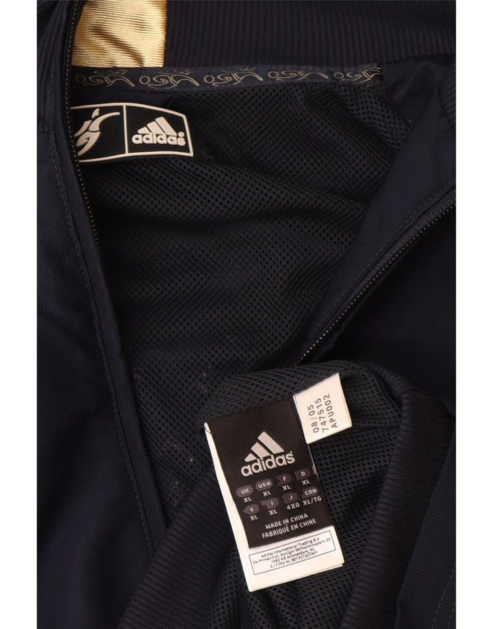 Jachetă de ploaie pentru bărbați Adidas UK 42 XL bleumarin poliester