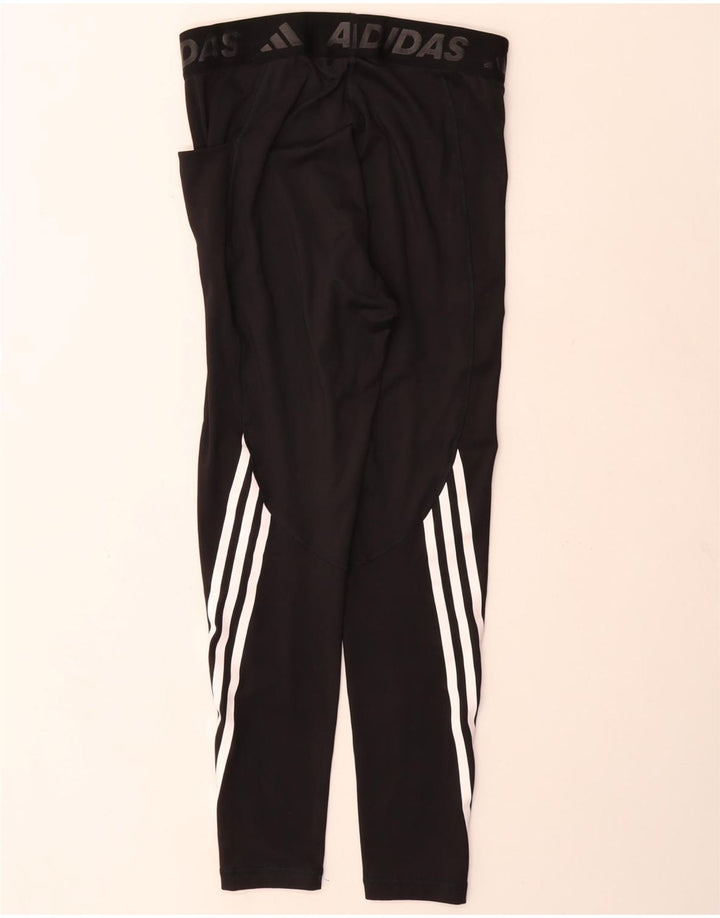 Leggings grafic Adidas pentru femei UK 12/14 Poliester mediu negru