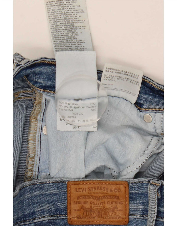 Blugi Levi's 712 Crop Slim W31 L25 Bumbac albastru