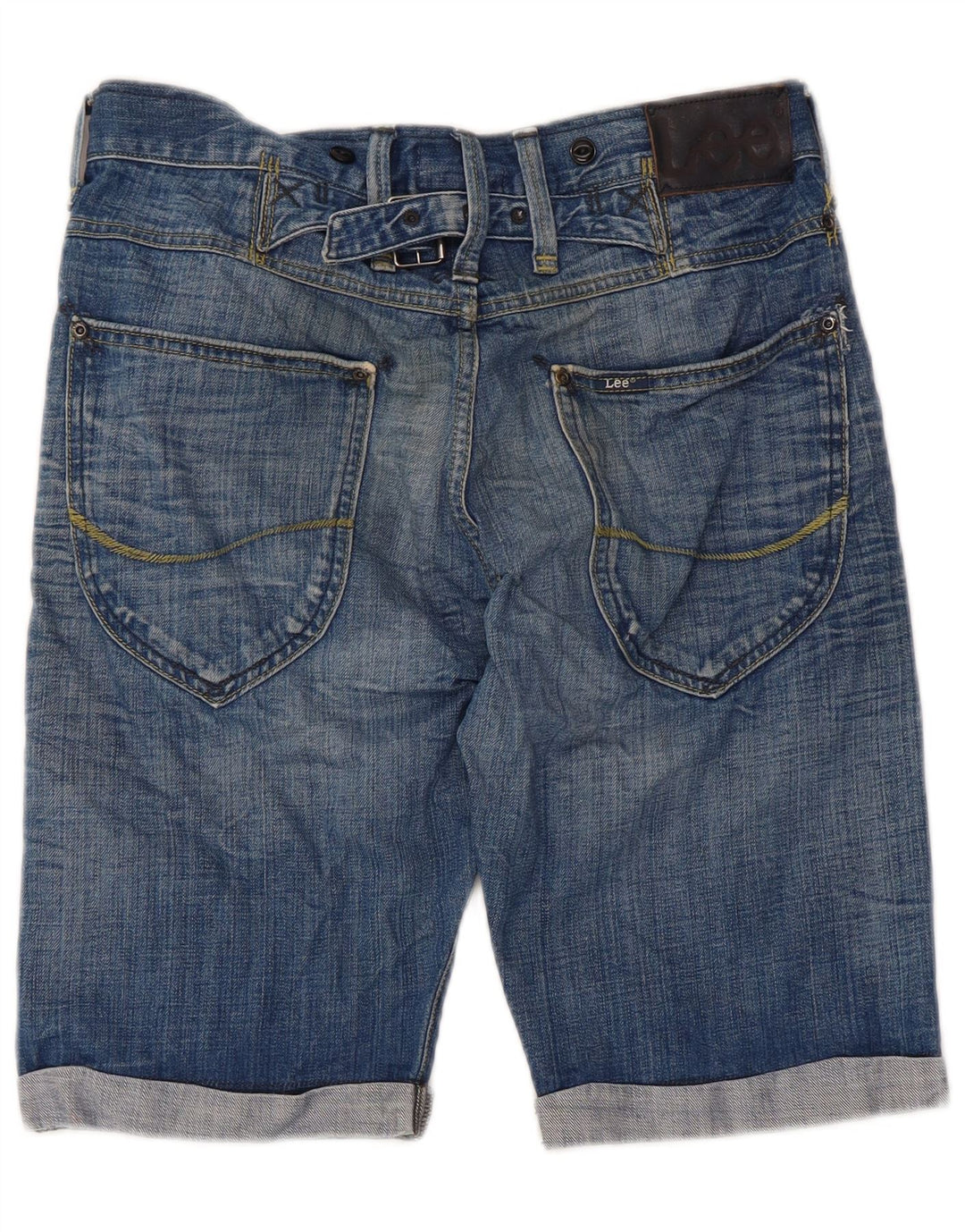 Pantaloni scurți de denim verde Cinch pentru bărbați Lee W29 Bumbac albastru mic