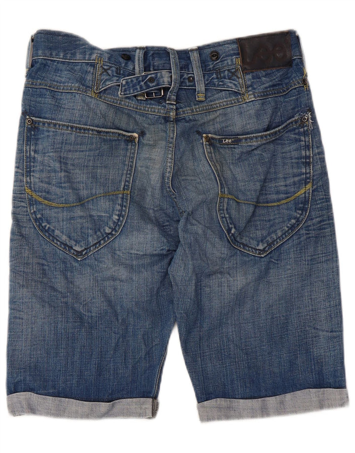 Pantaloni scurți de denim verde Cinch pentru bărbați Lee W29 Bumbac albastru mic