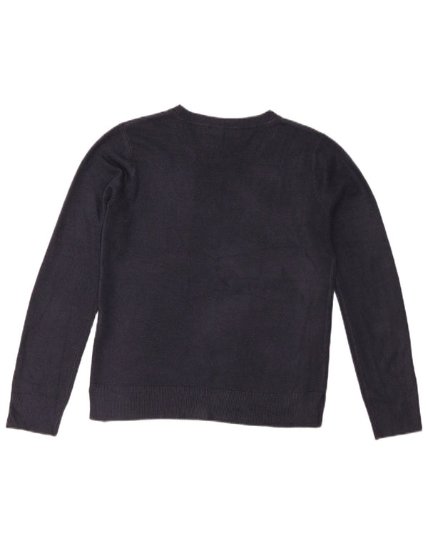 Pulover pentru femei Marks & Spencer cu decolteu rotund UK 10 Mic Bleumarin