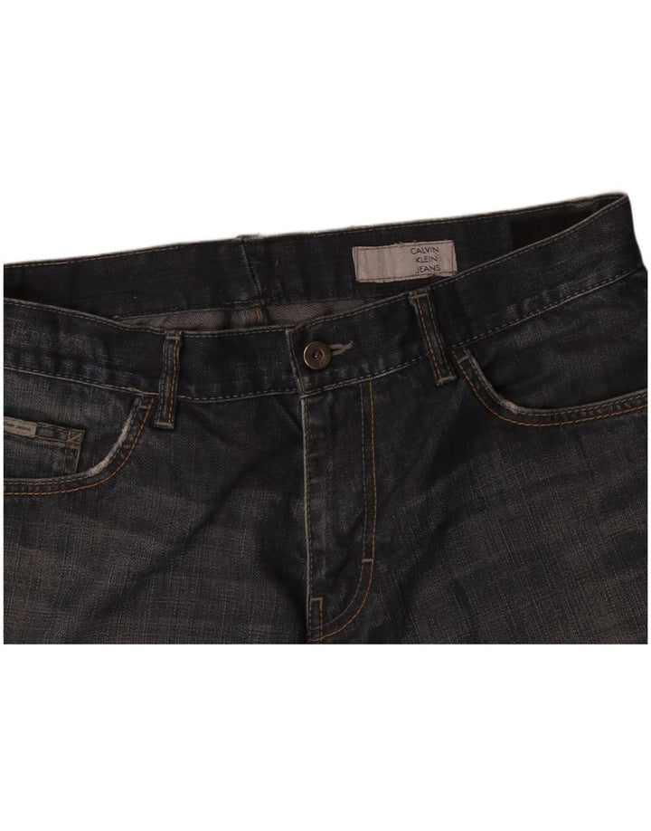 Pantaloni scurți din denim pentru bărbați CALVIN KLEIN W34 Large Blue