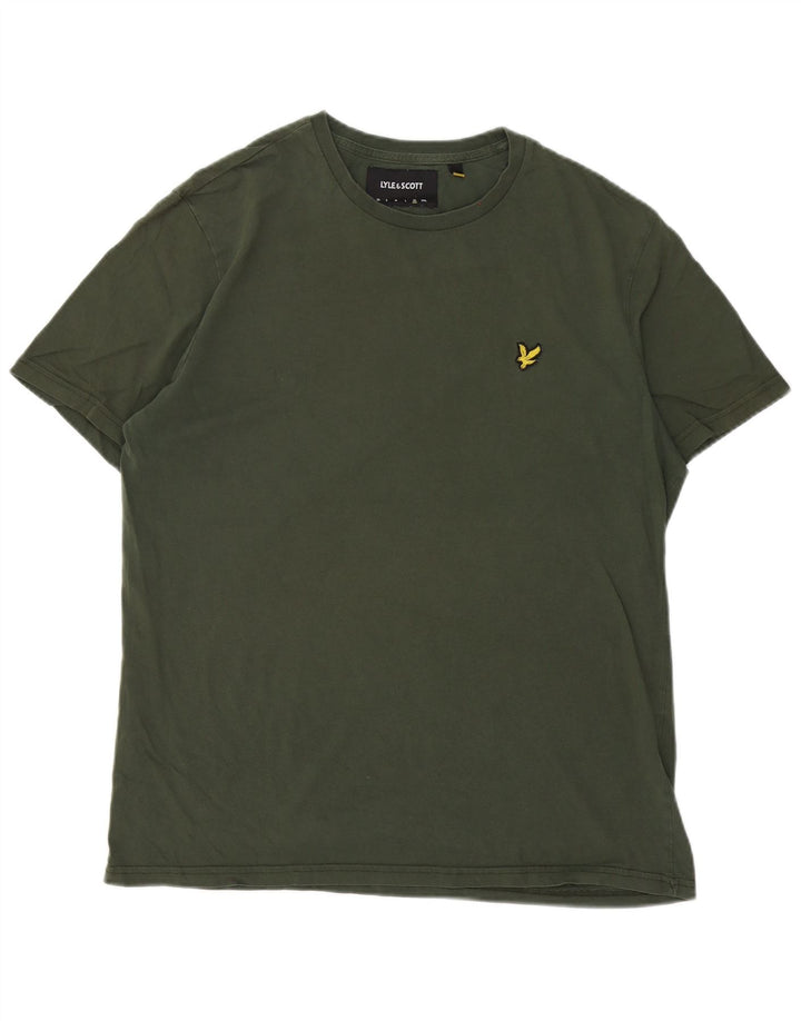 Tricou pentru bărbați Lyle & Scott Top XL Kaki Bumbac