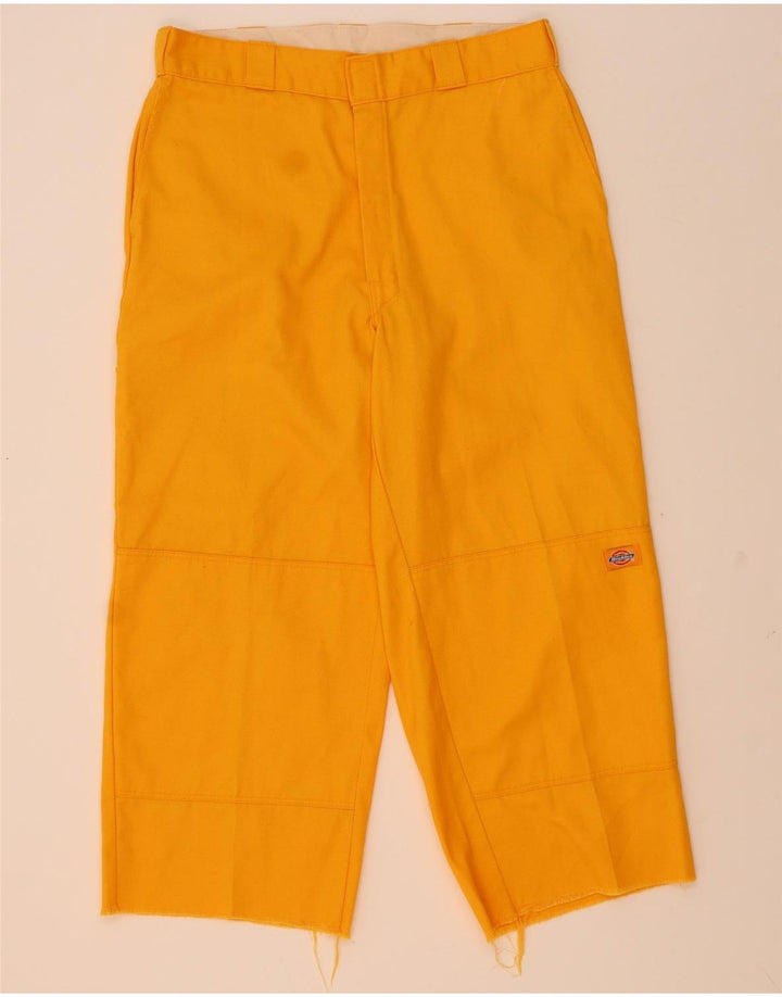 Pantaloni crop cargo pentru bărbați Dickies W34 L24 poliester galben