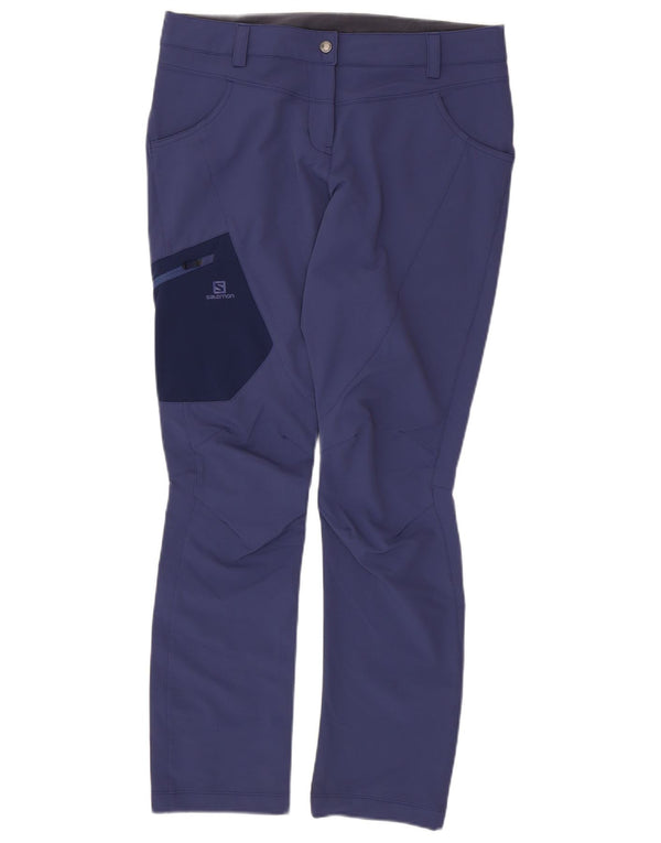 SALOMON Pantaloni cargo slim pentru drumeții pentru femei UK 14 Large W34 L31 Blue