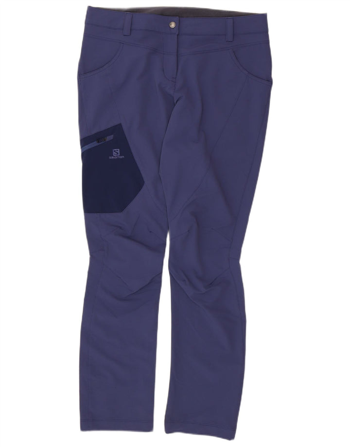 SALOMON Pantaloni cargo slim pentru drumeții pentru femei UK 14 Large W34 L31 Blue