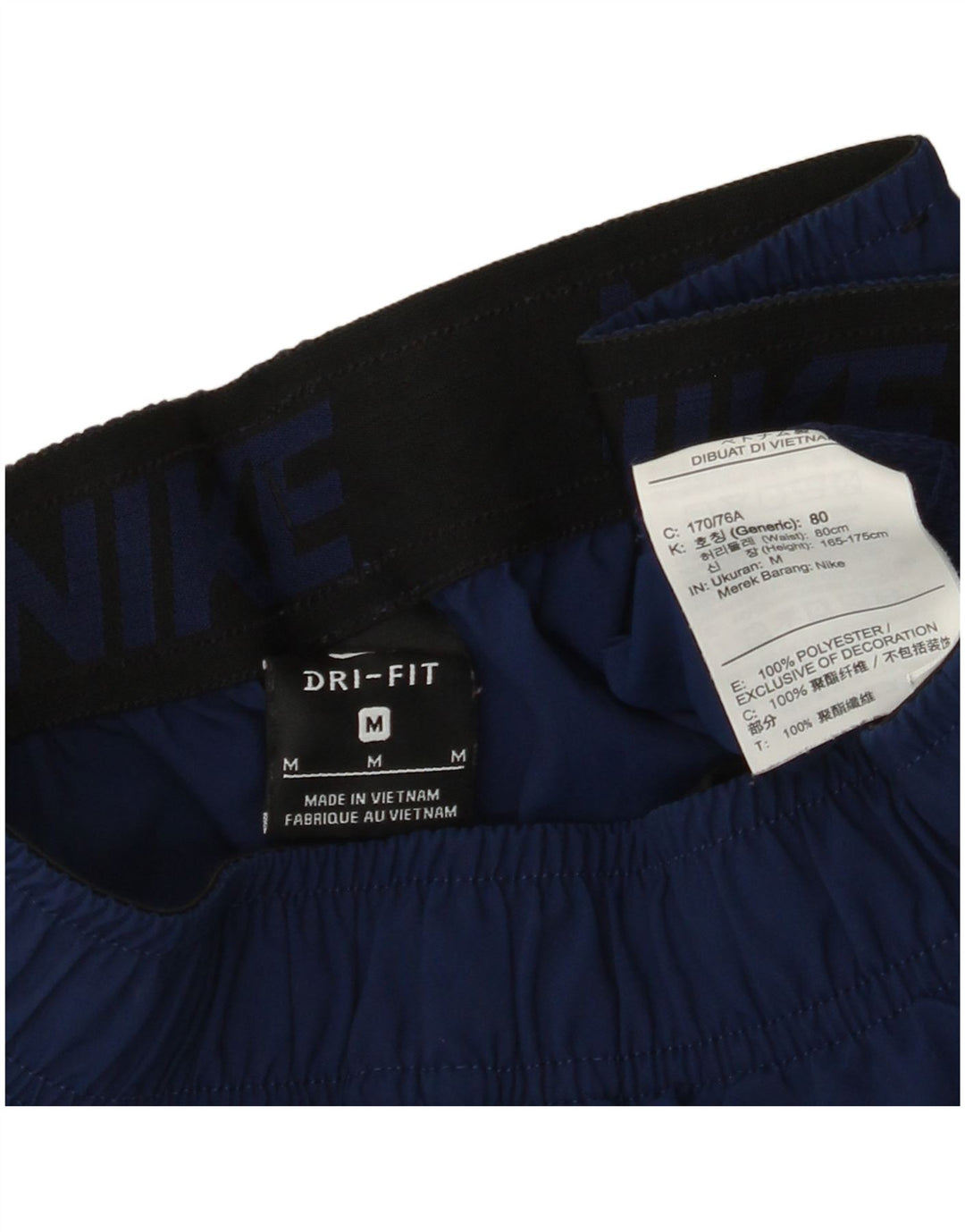 Pantaloni scurți sport NIKE Dri Fit Graphic pentru bărbați, poliester medii bleumarin