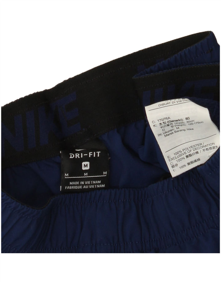 Pantaloni scurți sport NIKE Dri Fit Graphic pentru bărbați, poliester medii bleumarin