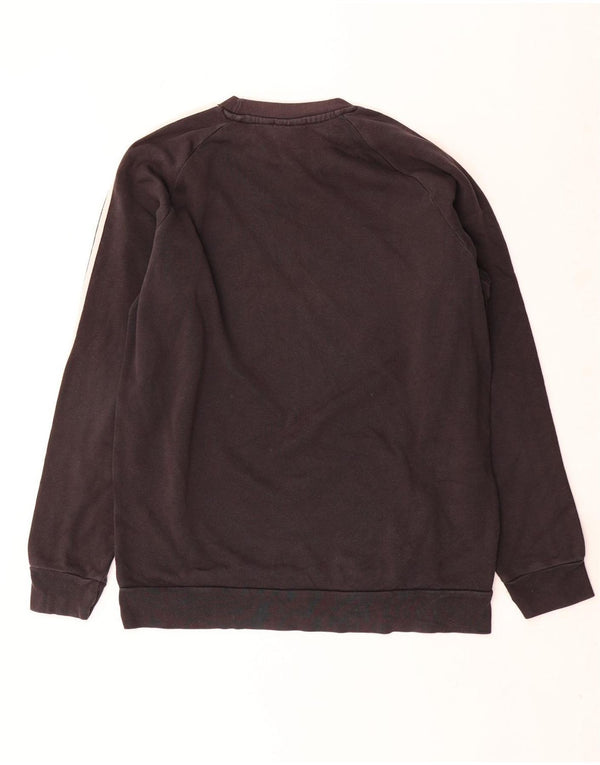 Pulover Adidas pentru bărbați, bumbac mediu negru