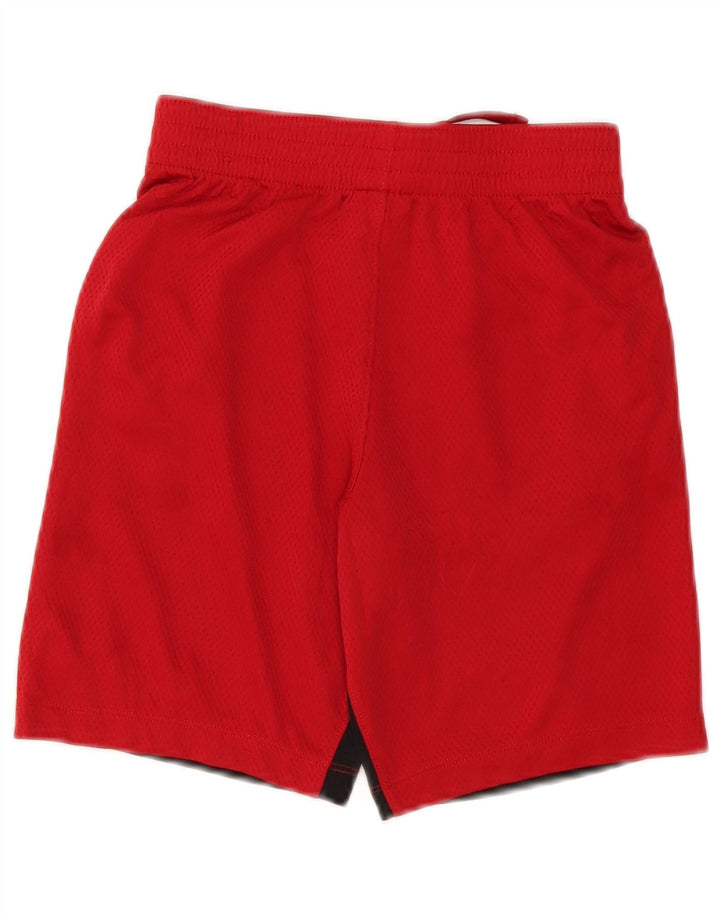 Pantaloni scurți sport Nike Dri Fit pentru băieți 10-11 ani, roșu mediu, poliester color bloc