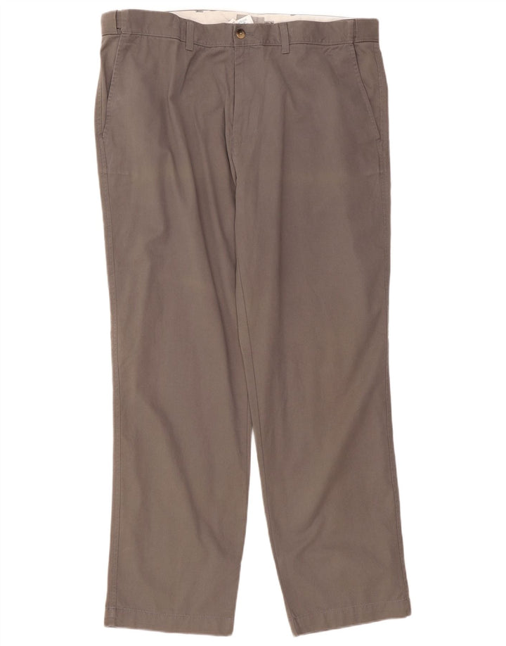 Pantaloni chino pentru bărbați Marks & Spencer, cu ajustare normală, L40 L31, bumbac gri