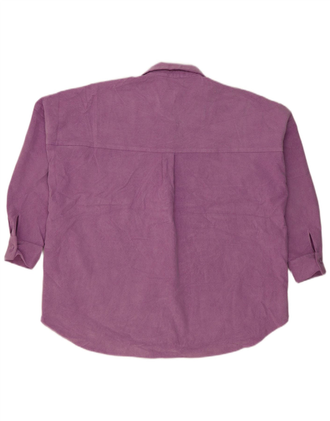 Cămașă supradimensionată din velur pentru femei Zara UK 14 Poliester violet mediu