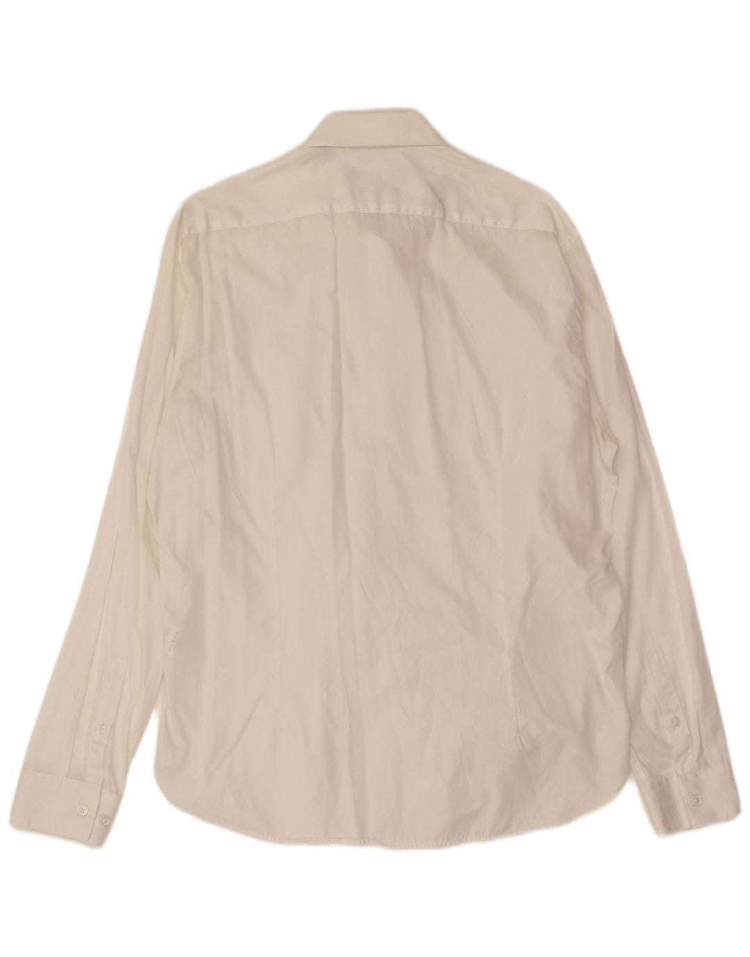 Cămașă Slim Fit Dkny pentru bărbați, bumbac alb mediu