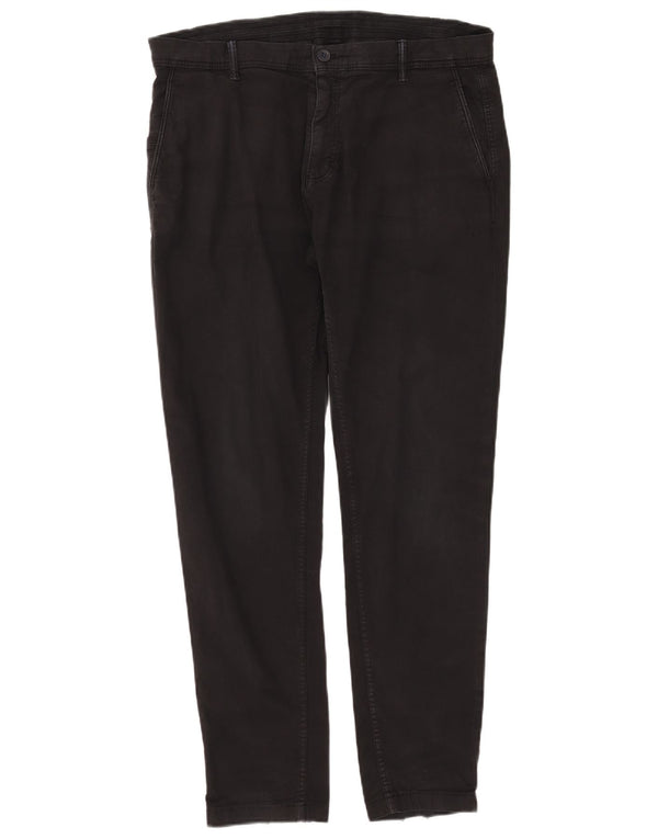 Pantaloni chino slim pentru bărbați Zara EU 46 XL W36 L31 Negru