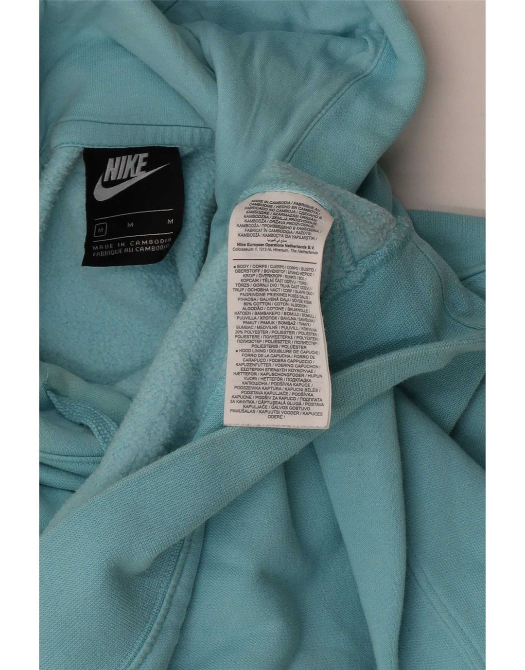 Pulover Nike pentru bărbați, bumbac albastru mediu