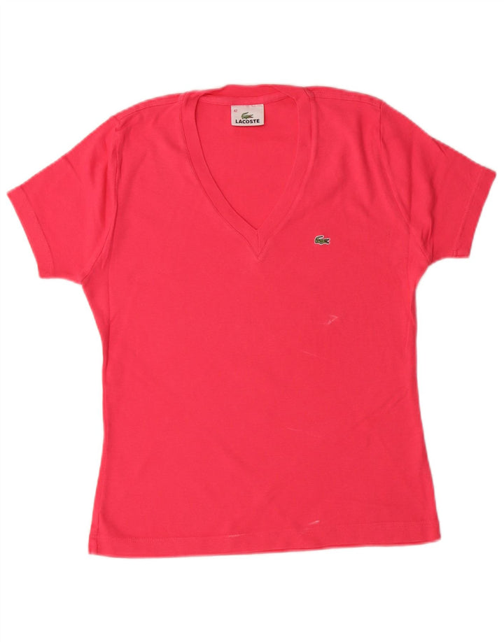 Tricou pentru femei LACOSTE Top Marimea 42 mare bumbac roz