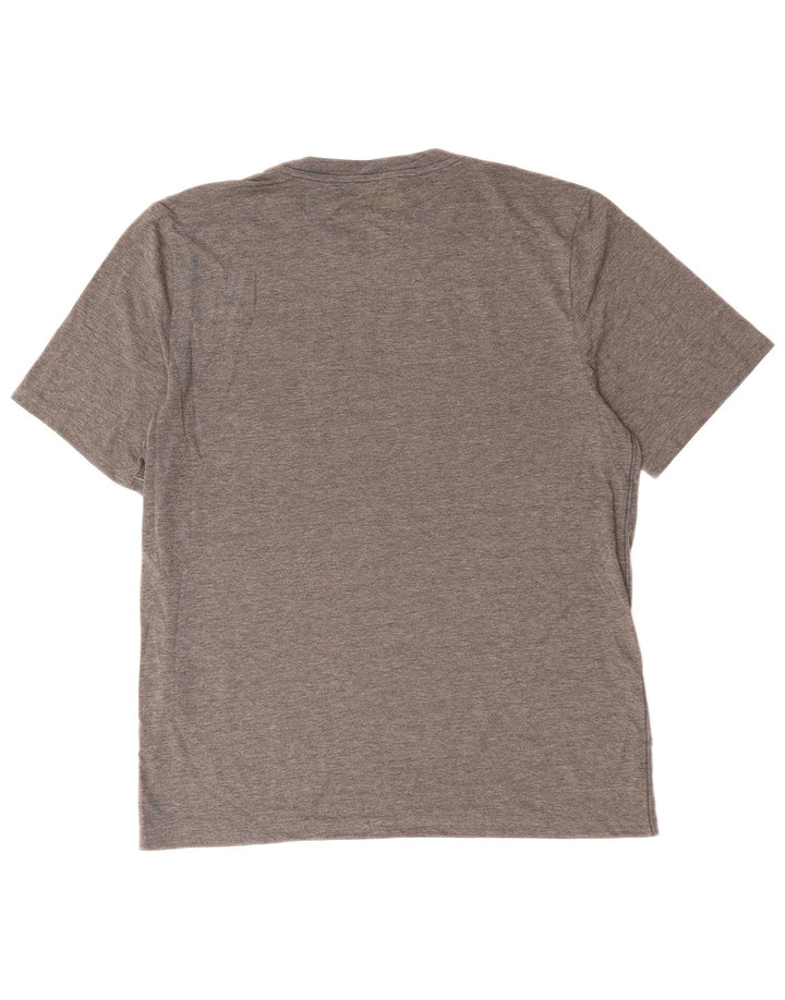 L.L.BEAN Tricou grafic ușor mulat pentru bărbați Top mic, gri, pete