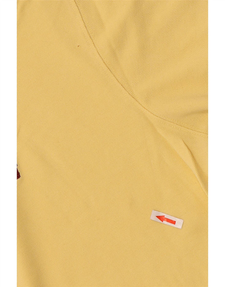 Tricou polo Marlboro Classics pentru bărbați, bumbac galben mediu