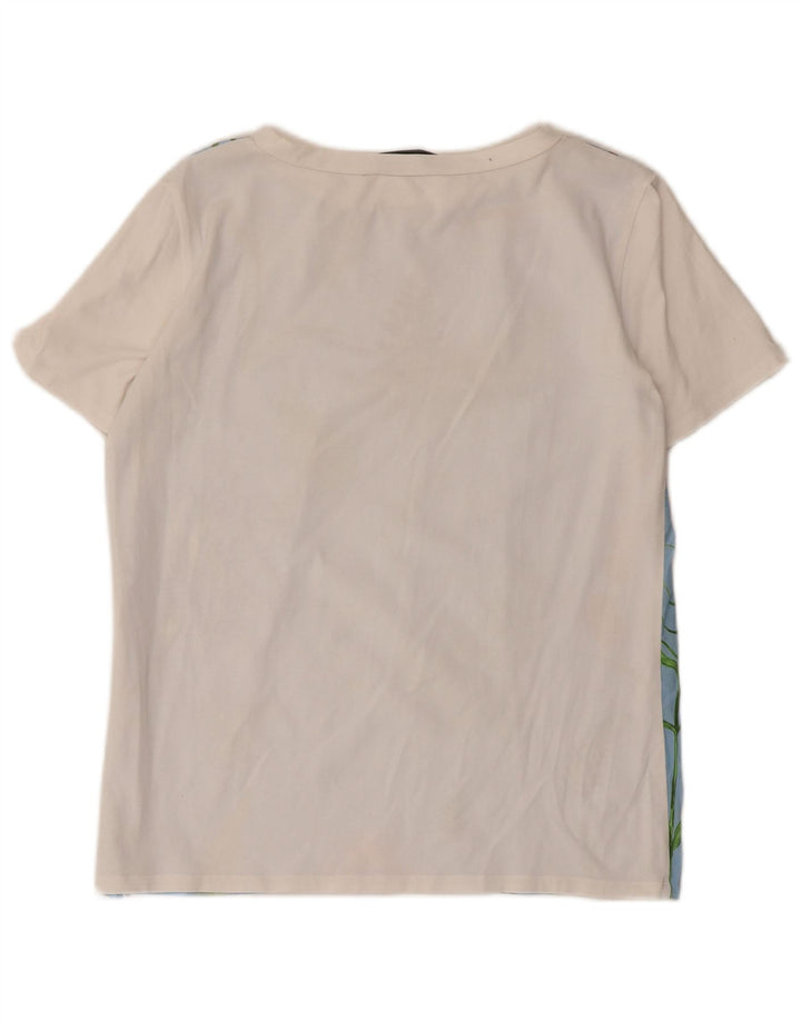 Tricou de weekend pentru femei Max Mara Top UK 12 Medium Blue Floral