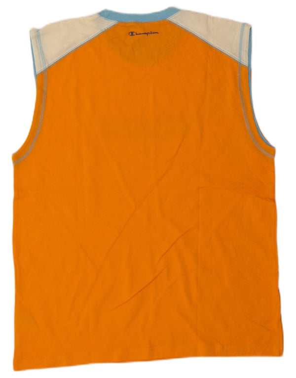Vestă grafică pentru bărbați Champion, 2XL, bumbac color-block portocaliu