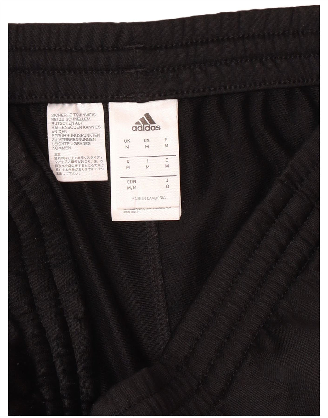 Pantaloni de trening pentru bărbați ADIDAS Joggeri poliester mediu negru