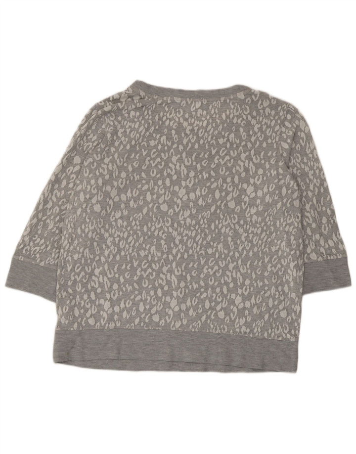 Pulover pentru femei Marks & Spencer, 16, mare, gri, imprimeu animal