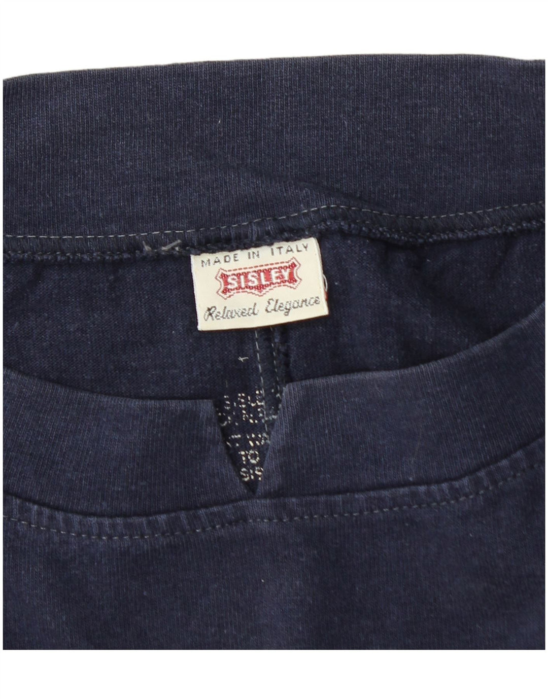 Pulover supradimensionat cu grafic pentru femei Sisley UK 14 Medium Bleumarin