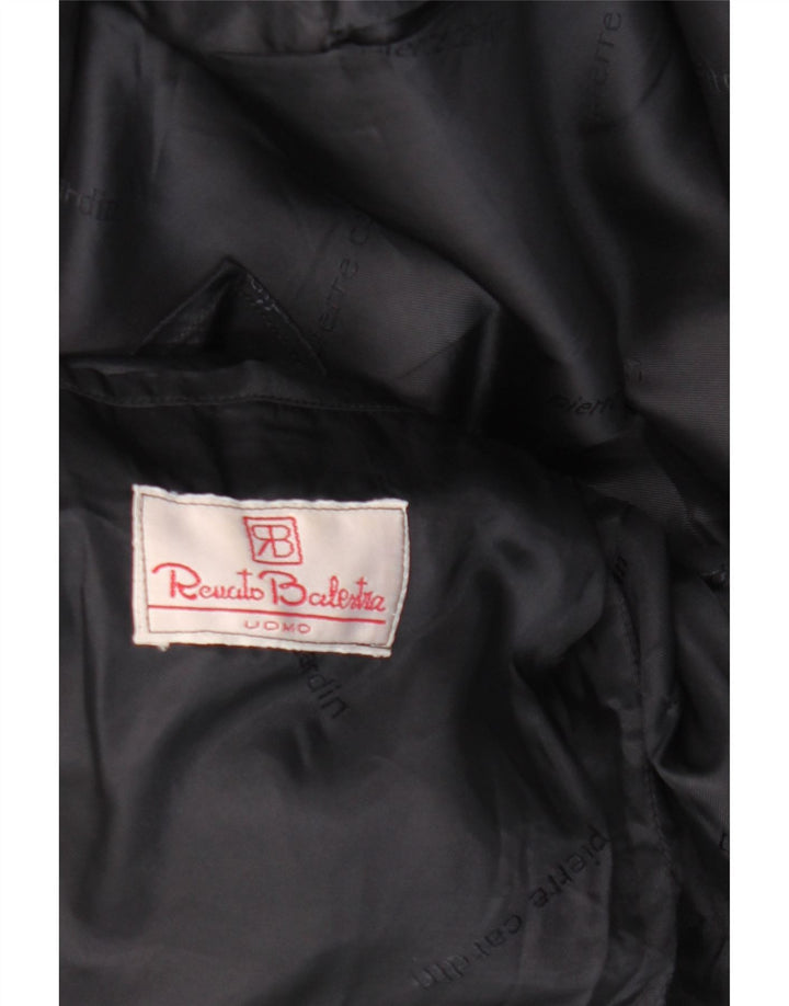 Renato Balestra Jachetă Blazer pentru bărbați cu 3 nasturi UK 38 Medium Bleumarin Check