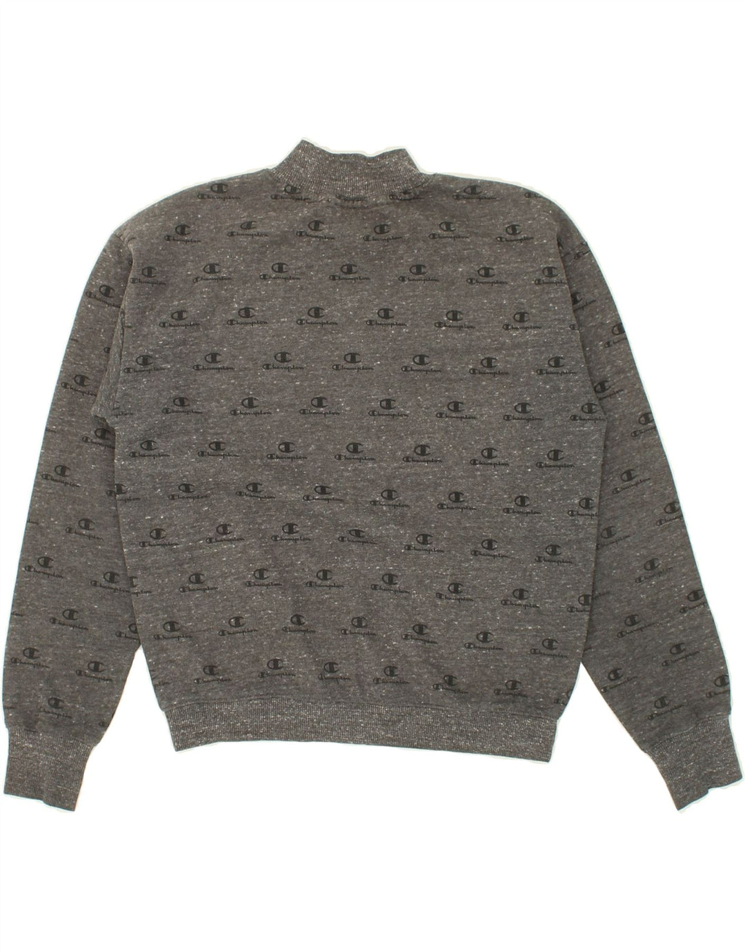 CHAMPION Womens Graphic Sweatshirt Jumper UK 10 Small Grey Cotton Vintage Champion and Second-Hand Champion from Messina Hembry 