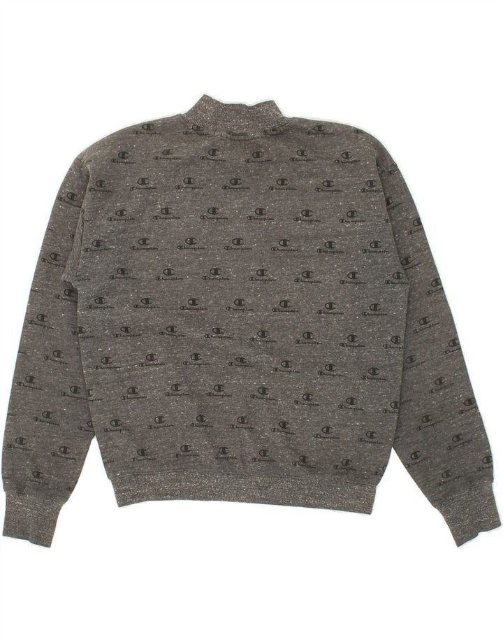 CHAMPION Womens Graphic Sweatshirt Jumper UK 10 Small Grey Cotton Vintage Champion and Second-Hand Champion from Messina Hembry 