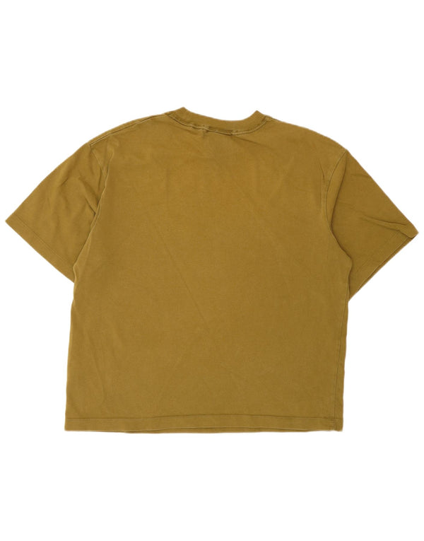 Tricou grafic supradimensionat pentru femei Nike Swoosh Top UK 10 Small Khaki Bumbac
