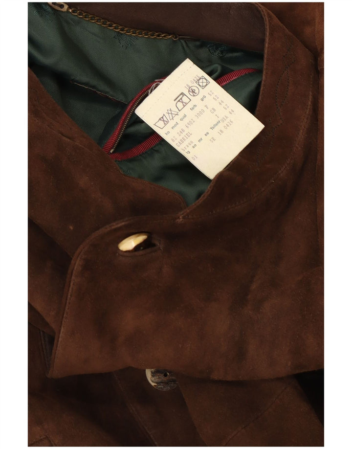 Jachetă Schneiders de piele intoarsa pentru barbati UK 44 2XL maro clasica din piele