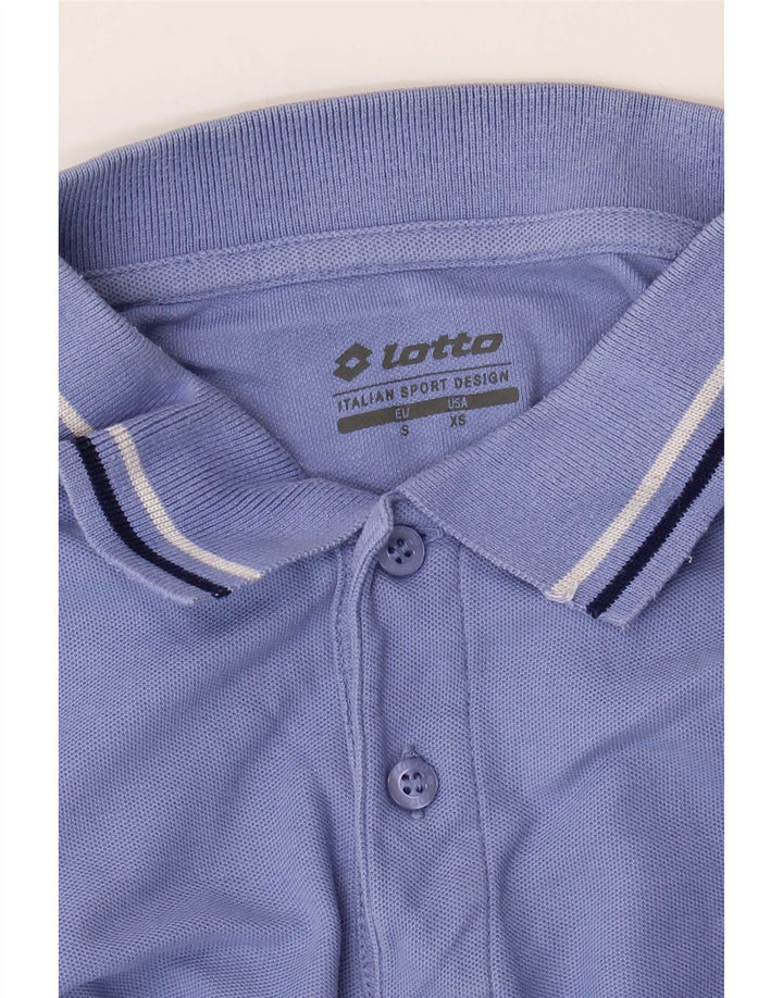 Tricou polo pentru bărbați Lotto, cu dungi albastre mici