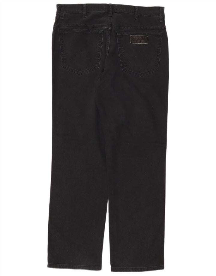 Blugi drepti pentru bărbați Wrangler W34 L30 negri