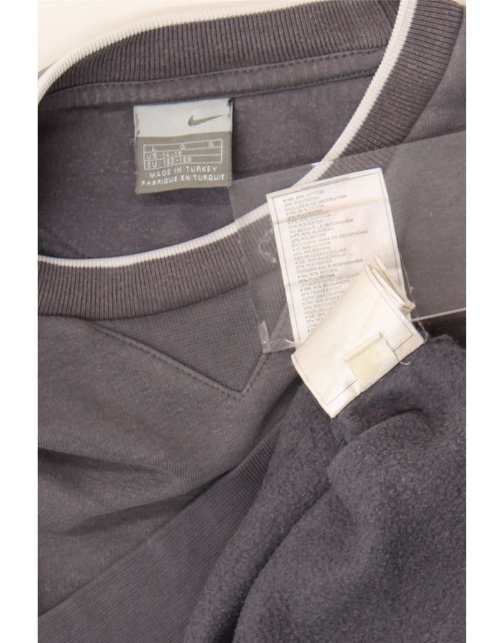 Pulover Nike pentru băieți 12-13 ani, mare, gri, bumbac