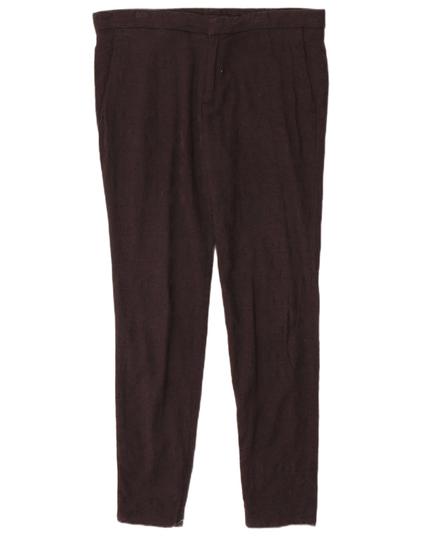 Pantaloni chino slim pentru femei Zara L30 L30 Viscoză neagră