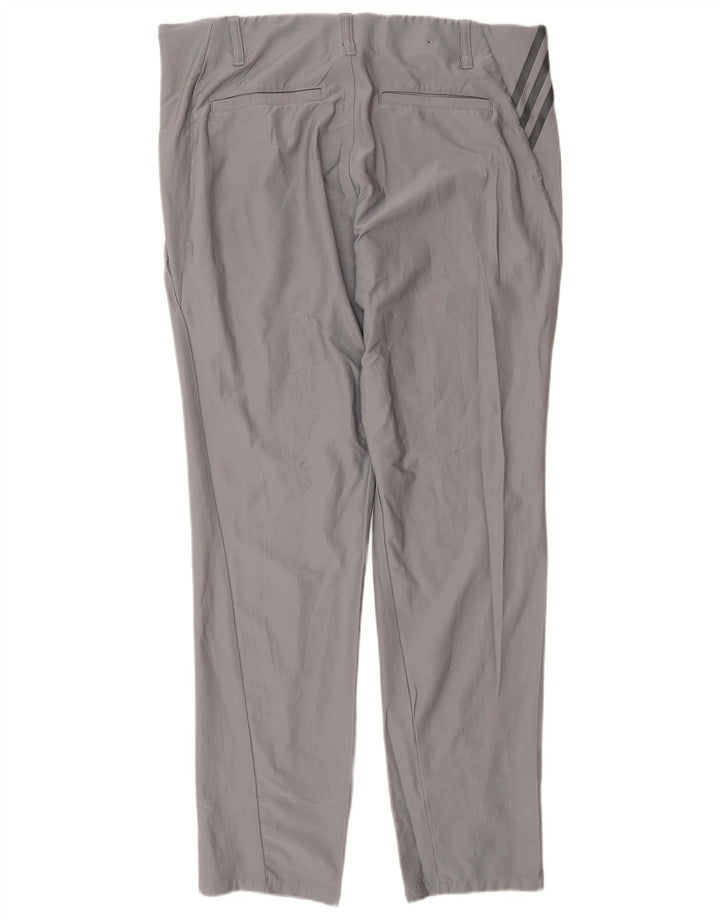 Pantaloni chino slim pentru bărbați Adidas W34 L32 poliester gri