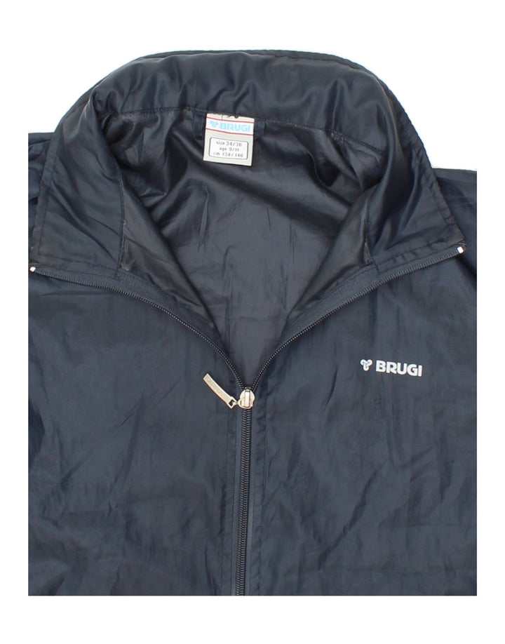 BRUGI Boys Rain Jacket 9-10 Years Navy Blue Vintage Brugi and Second-Hand Brugi from Messina Hembry 