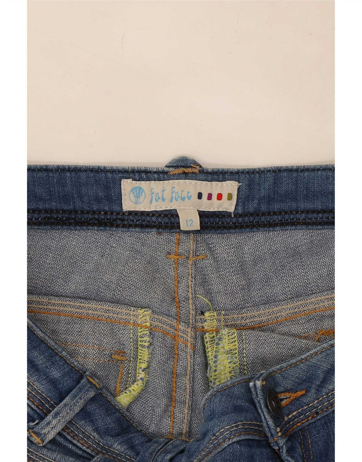 Pantaloni scurți din denim pentru femei Fat Face UK 12 Medium W32 Bumbac albastru